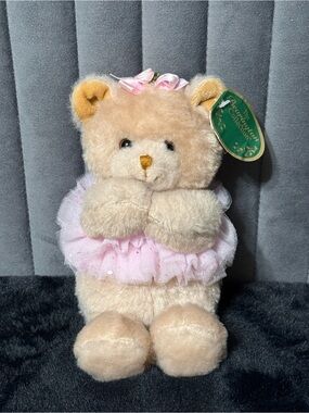 The Bearington Collection Bella Ballerina 8" Plush Bear Retired Pink Tutu w/ Tag